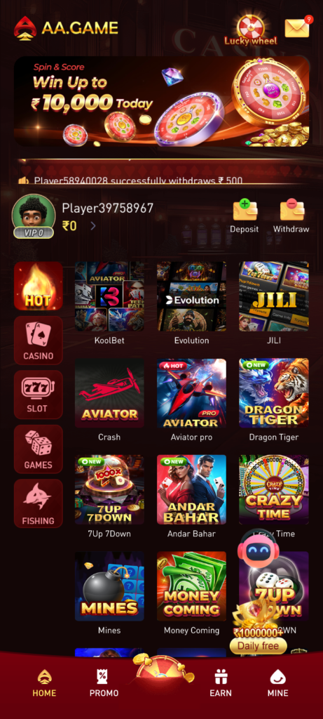AA GAME CASINO APK DOWNLOAD